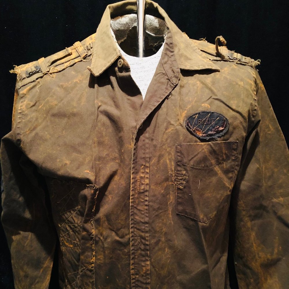 N.Y.S. Rust Pilot Button Up Medium M Shirt NEW Nordstroms Distressed Mens Army